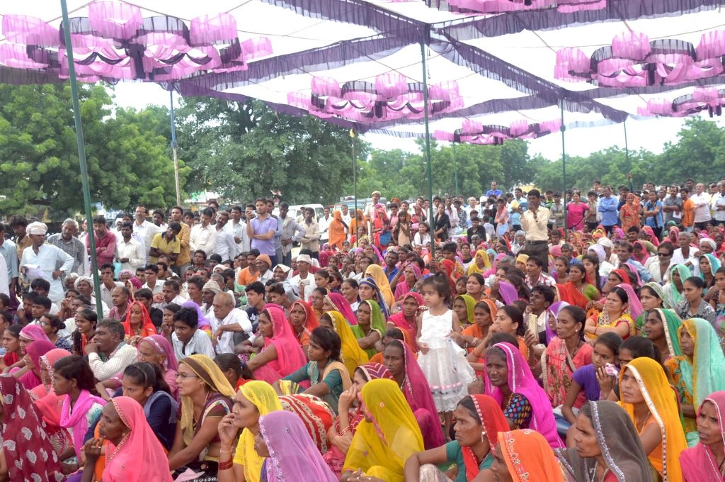 people gathered in a protest