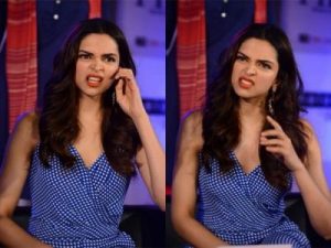 two panel image of deepika padukone making a disgusted face-nonprofit humour
