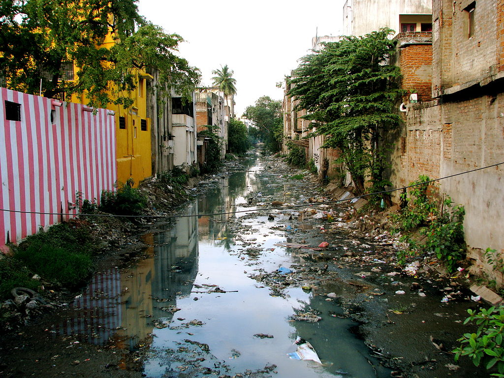 Wastewater canal_Chennai, India_ water and sanitation