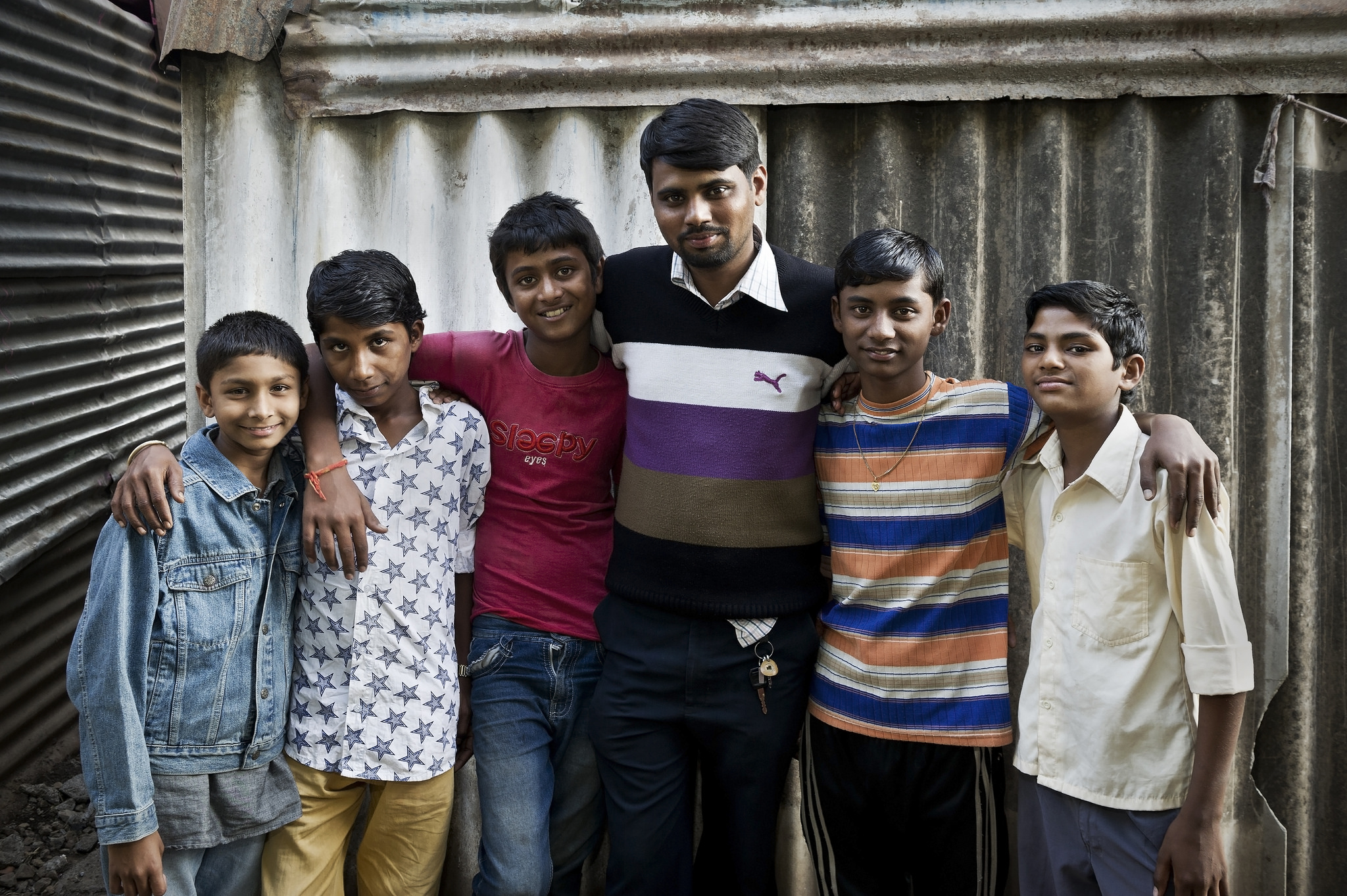 group of a young boys - masculinity in India