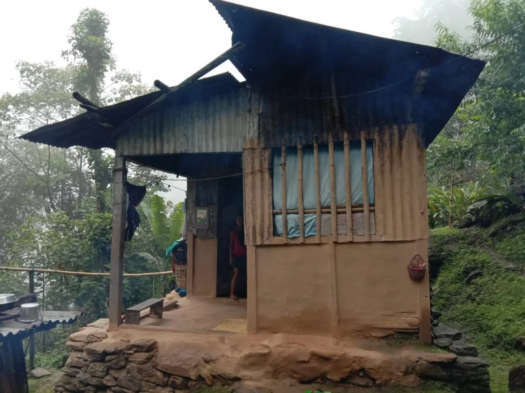 Photo of Santalachi Subba's hut-livelihoods