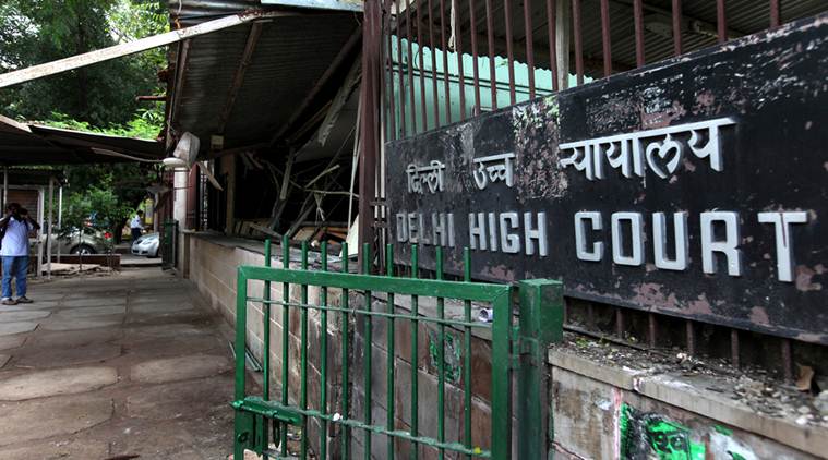 The entrance of the Delhi High Court