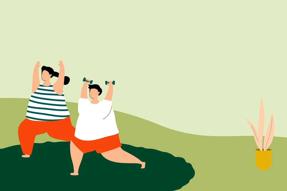 illustration of people exercising_rawpixel