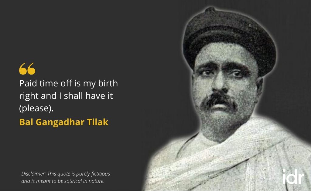 Bal Gangadhar Tilak quote (nonprofit version)