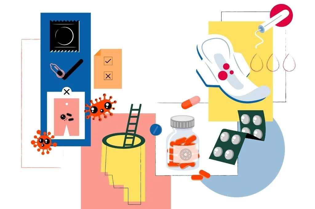 Illustration depicting types of medical services