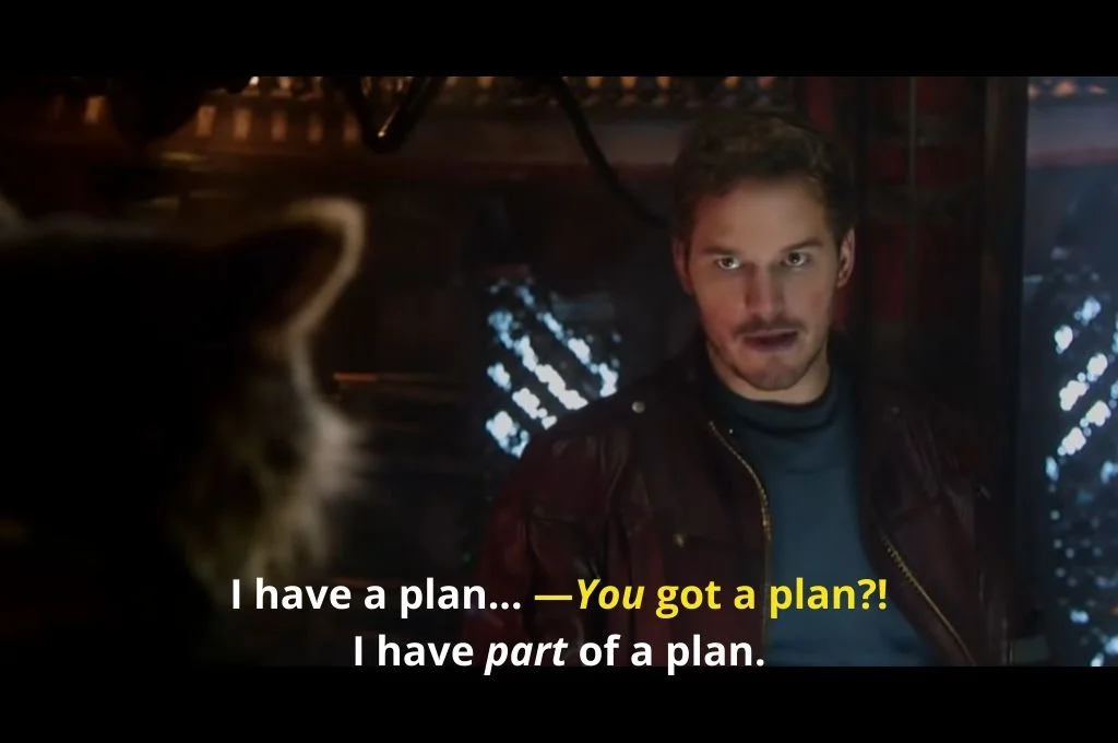 Guardian of the galaxy I have a plan_nonprofit humour_covid