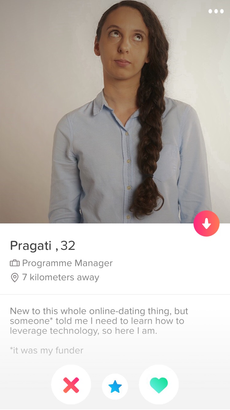 Fake tinder profile programme manager
