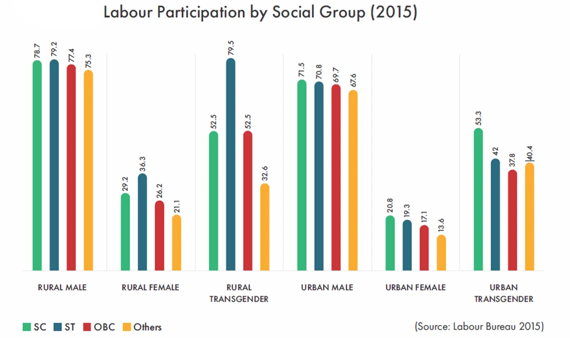 Labour Participation by Social Group graph