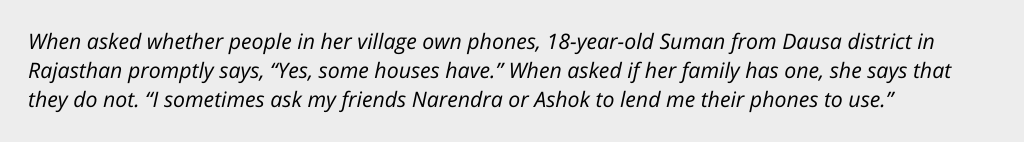 Quote about phone ownership