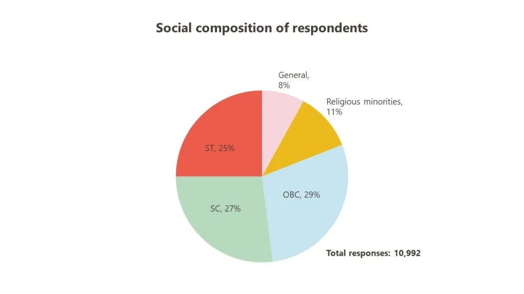 Social composition of the respondents