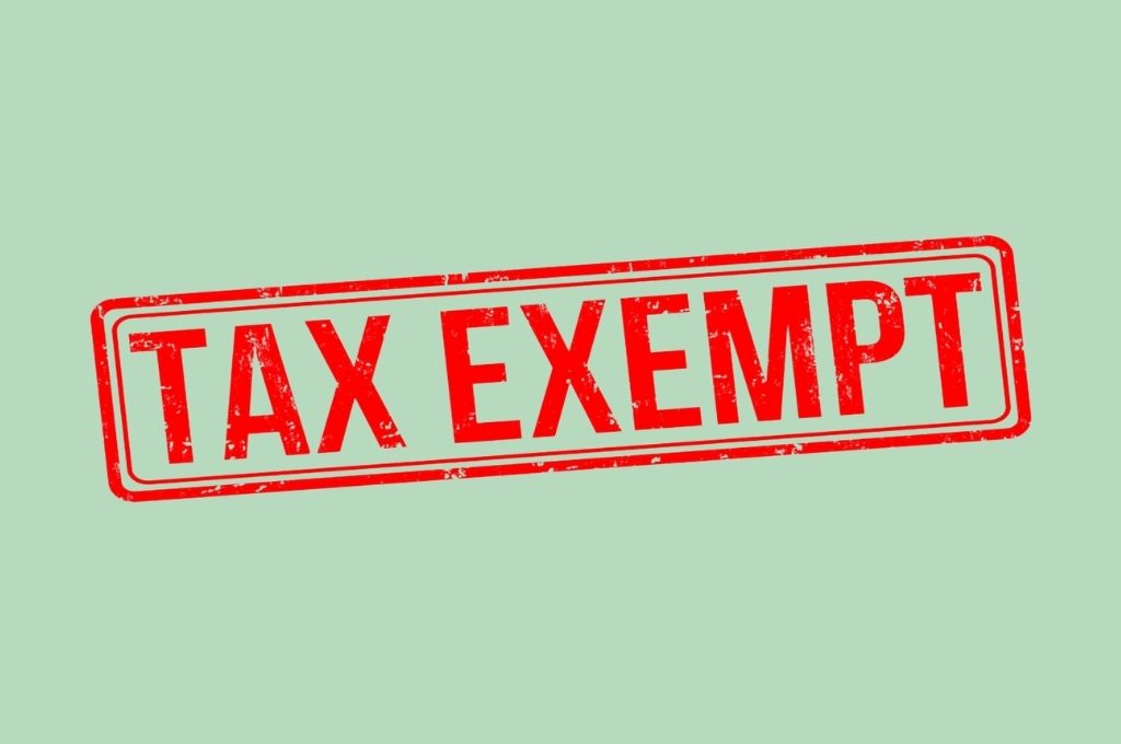 stock image of a red rubberstamp saying 'tax exempt'-tax exemption