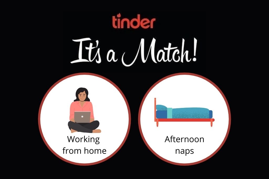 It's a match for working from home and afternoon naps-Tinder
