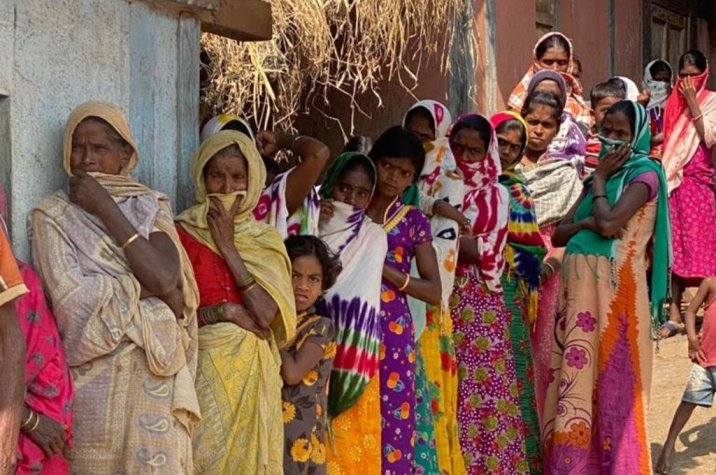 women of standing women-Adivasi communities