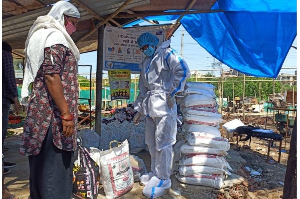 Ration distribution during COVID-19-philanthropy in India