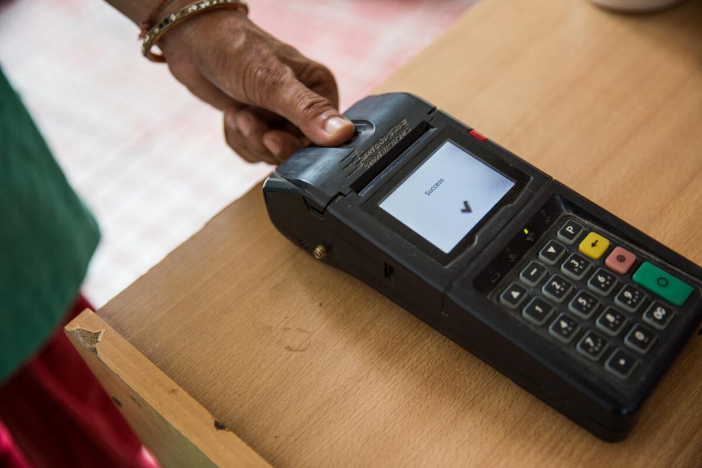 Using biometric technology for verification during ration distribution-digital social welfare