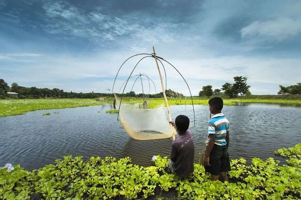 Two young boys fishing by the lake. The general level of awareness of the POCSO Act remains woefully inadequate in our country-POCSO Act