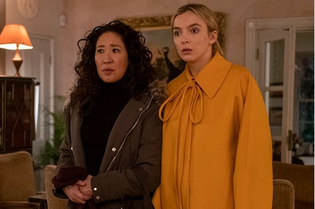 Sandra Oh and Jodie Comer playing their characters in Killing Eve_nonprofit humour