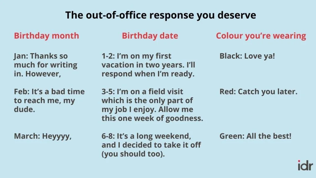 The out-of-office response you deserve creative 1-nonprofit humour