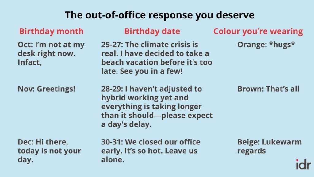 The out-of-office response you deserve creative 4-nonprofit humour