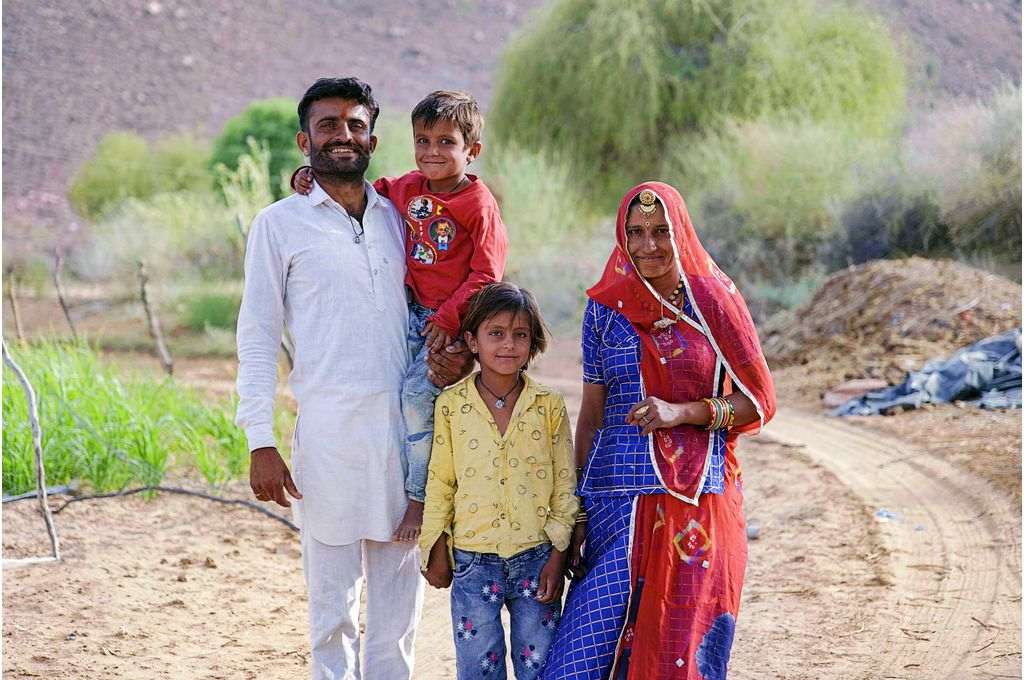 Shiv Prakash and his family in Govindpura, a village near Jodhpur, Rajasthan-climate