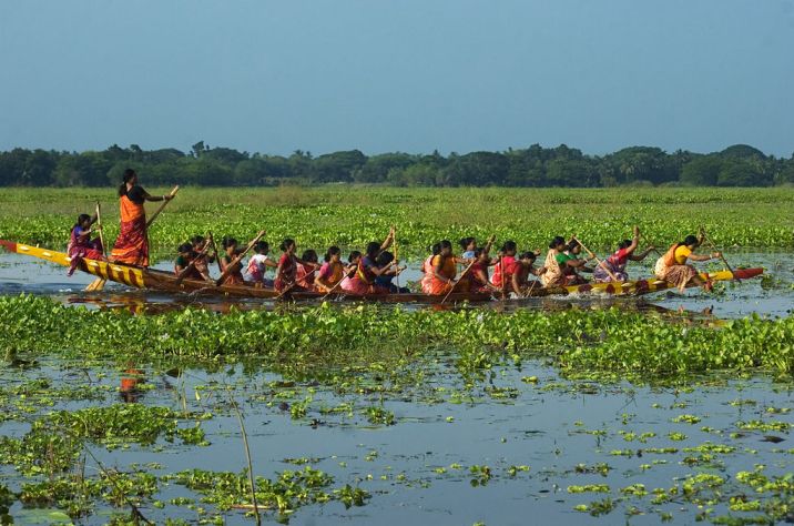 rural women take part in a boat race in west bengal-leadership