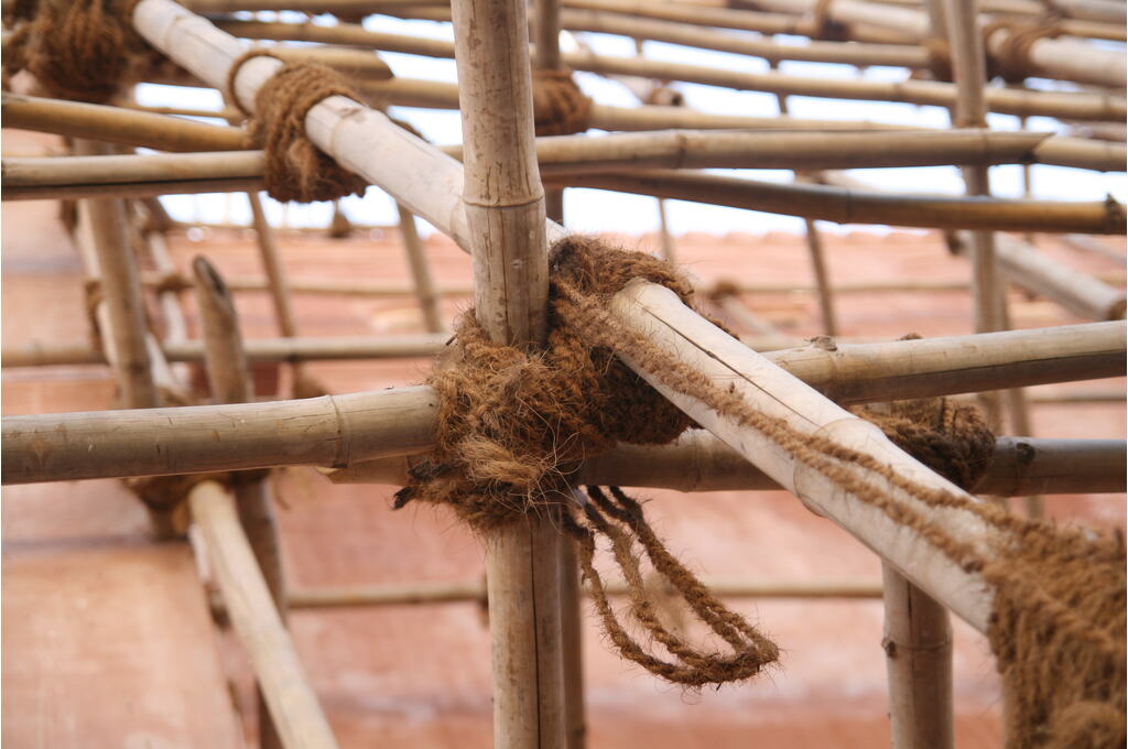 close up of bamboo scaffolding-grantmaking