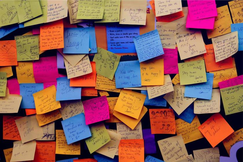 multicoloured post its-nonprofit communications