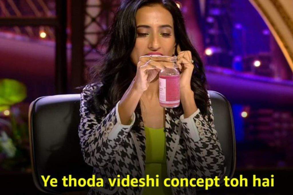 Vineeta Singh saying "ye thoda videshi concept hai"-nonprofit humour