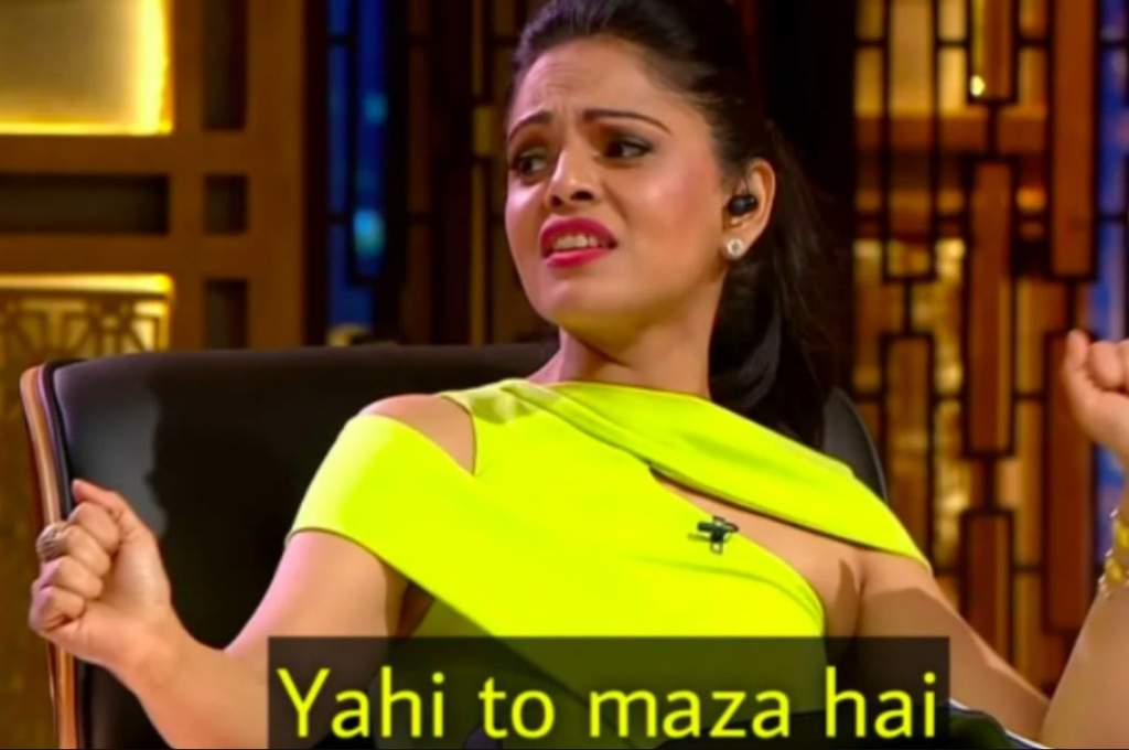 Namita Thapar saying "yahi toh maza hai"-nonprofit humour