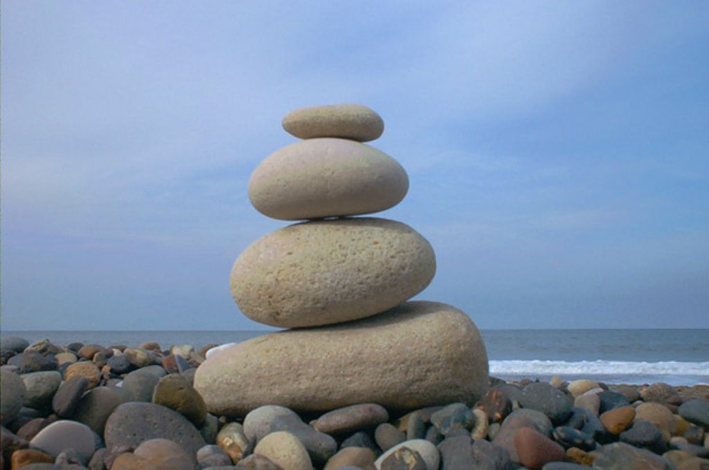 A pile of stones near the beach_systems change