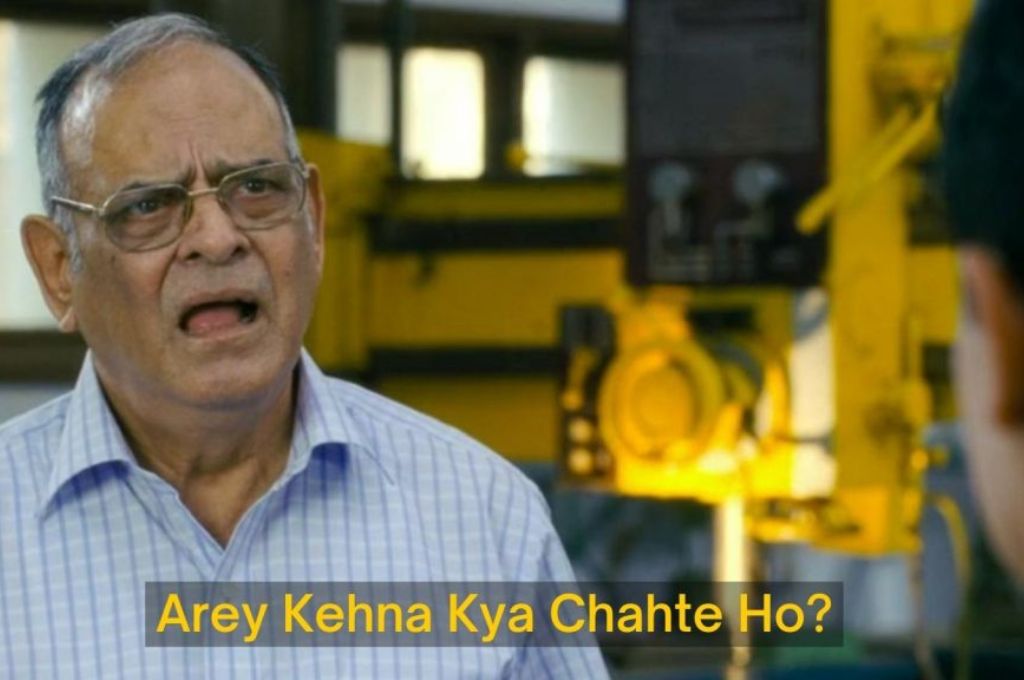 A man saying kehna kya chahte ho_nonprofit humour