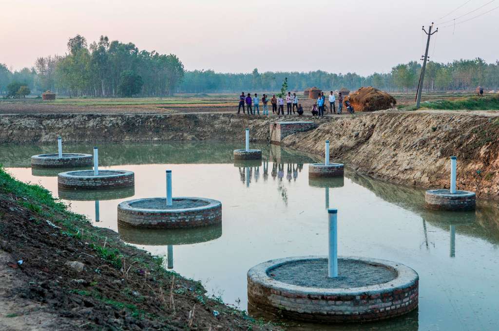 Groundwater recharging pond_Atal Bhujal Yojana