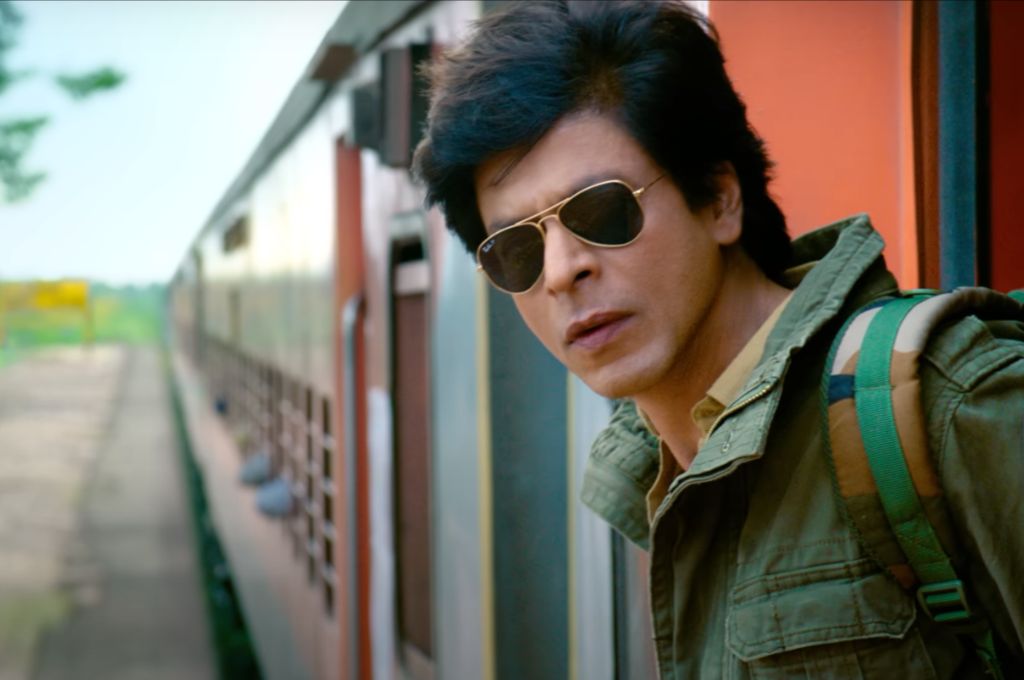 shah rukh khan leaning out of a train door--nonprofit humour