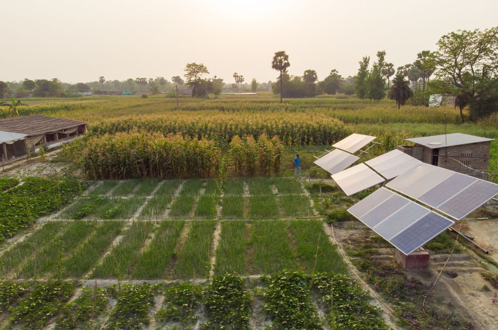 solar panels in an agricultural field_government schemes
