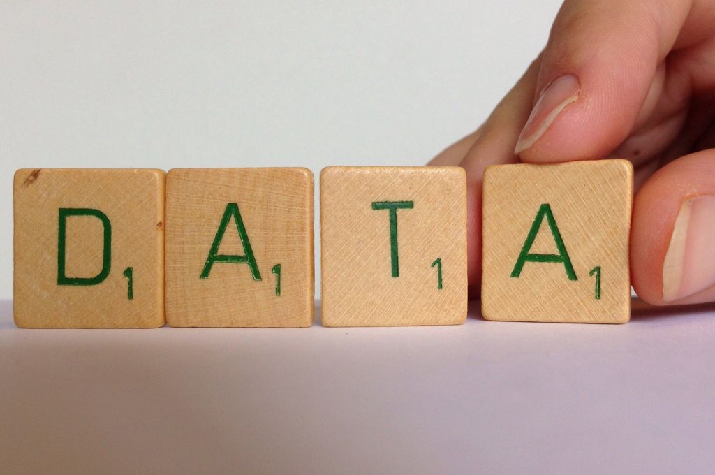 scrabble letters spelling out data-data dashboard