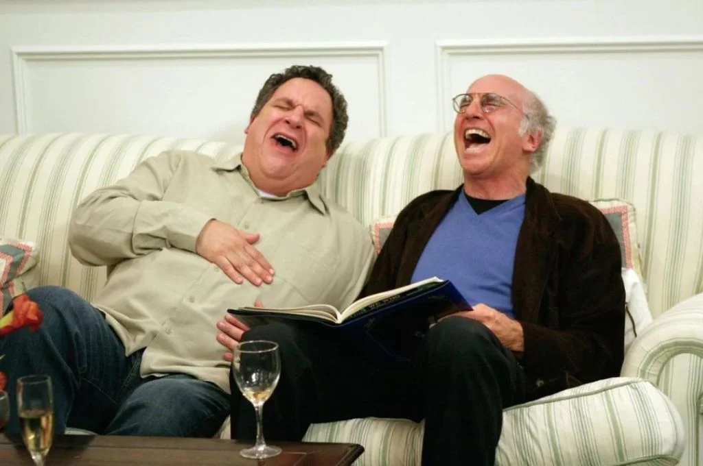 larry david and jeff garlin laughing curb your enthusiasm--nonprofit humour