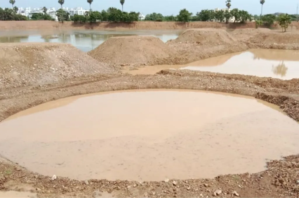 puddles for recharging water-water bodies