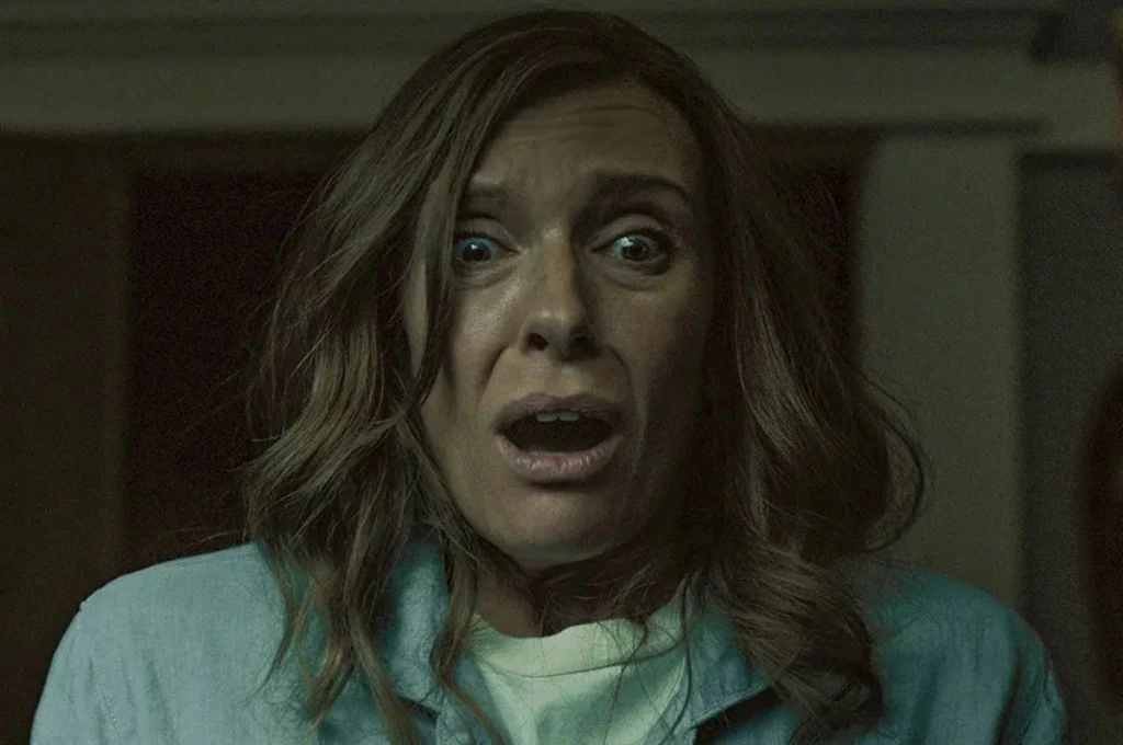 Toni Collette from hereditary screaming in fear_nonprofit humour