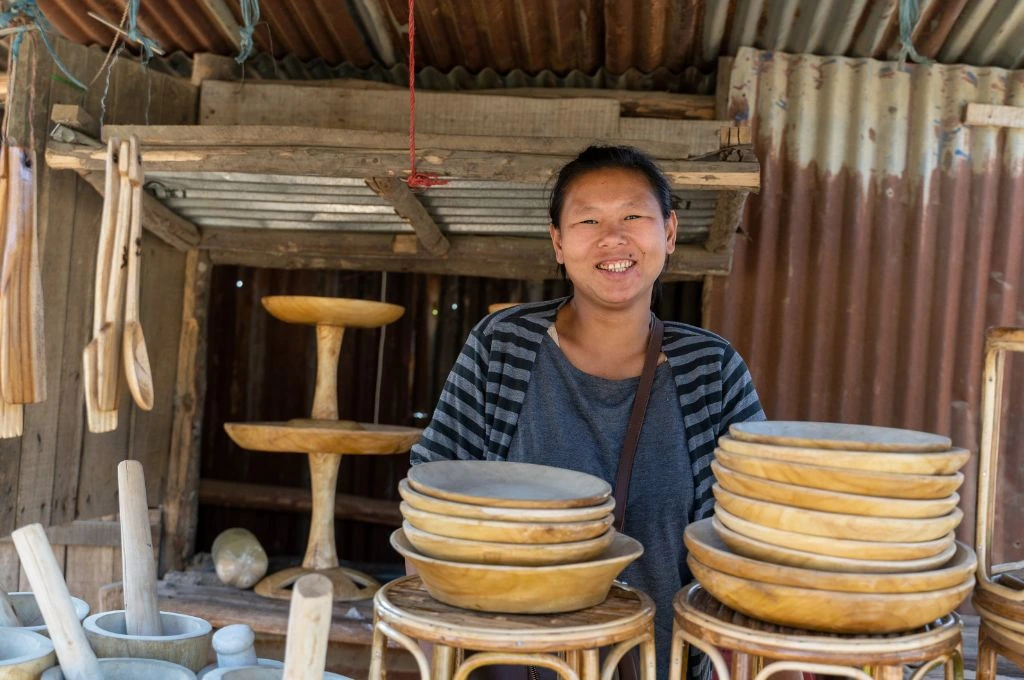 A woman in Nagaland in a workshop_entreprenuership development  