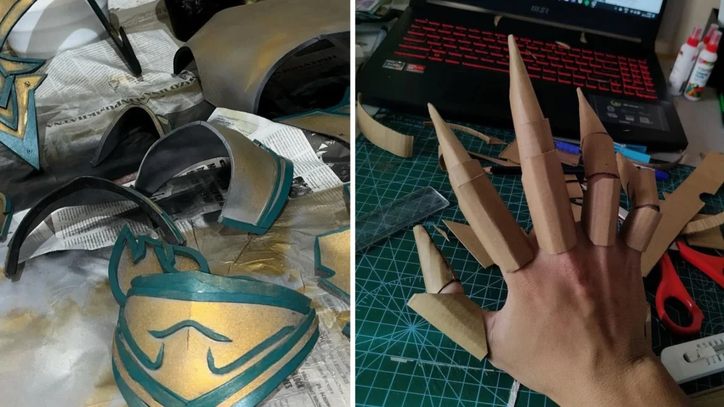 a hand cosplay prop made of cardboard and foam--cosplay in Mizoram