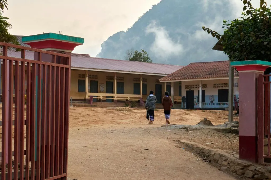 government primary school compound in khongka, nagaland--primary school khongka
