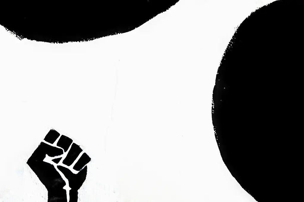 a sketch of a raised fist in black against a white background--nonprofit humour