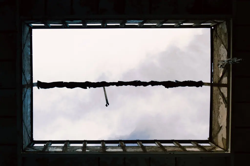 a dark-coloured fray rope against a cloudy sky--climate innovation