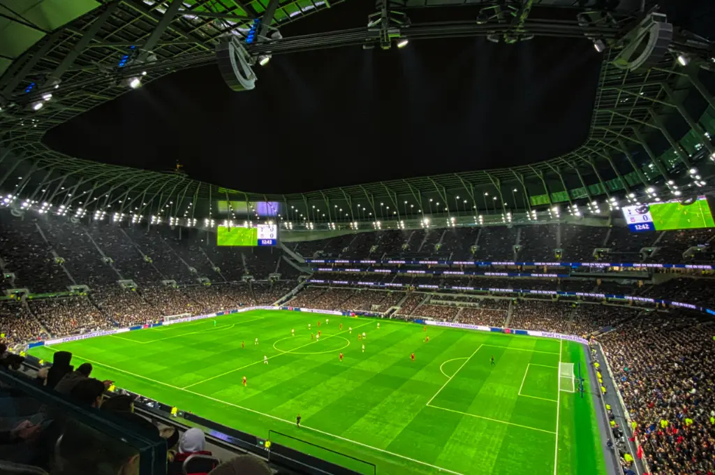 a football stadium at night--nonprofit humour