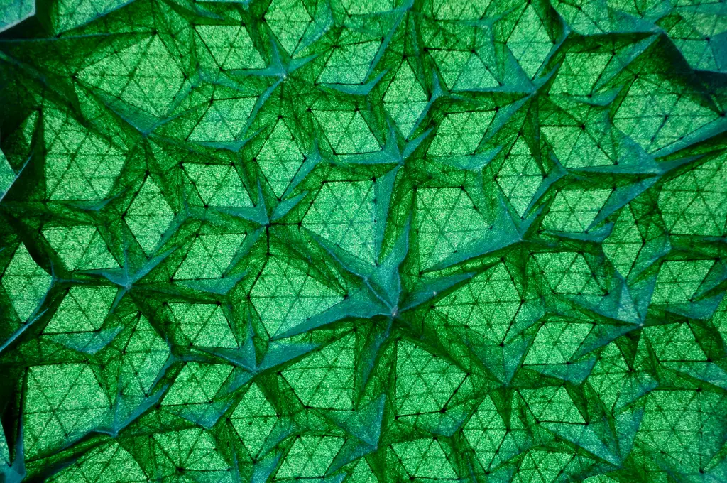 a green origami tessellation--AI in government