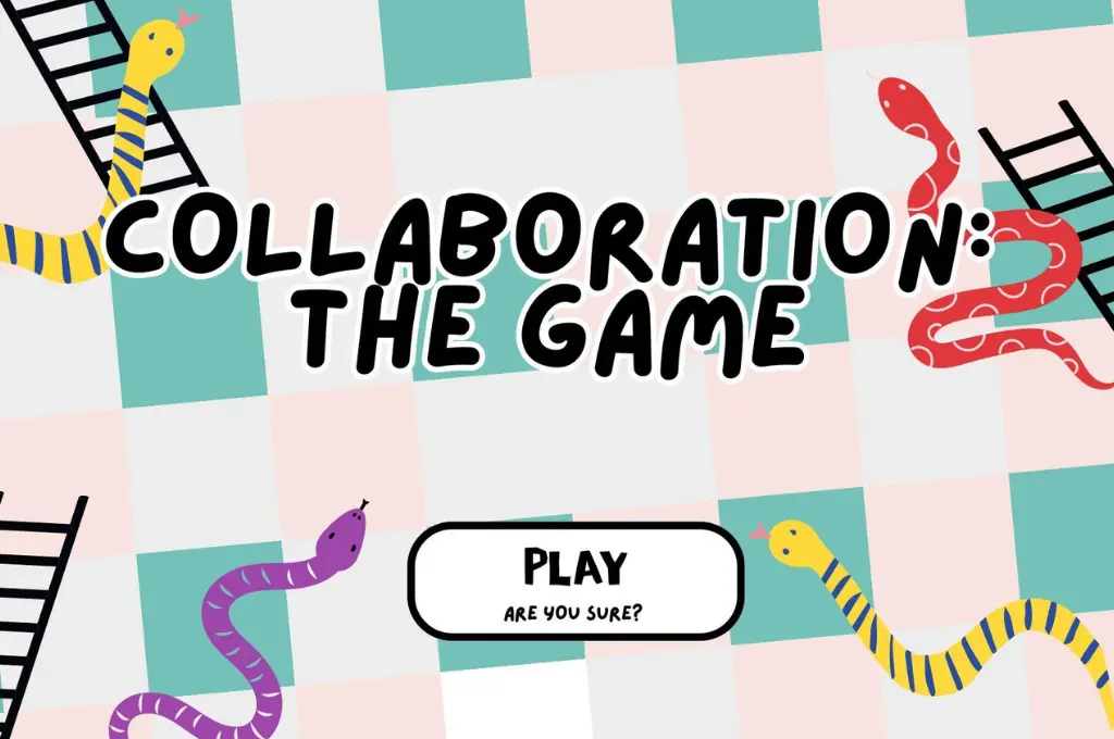Start screen of a fictitious game called 