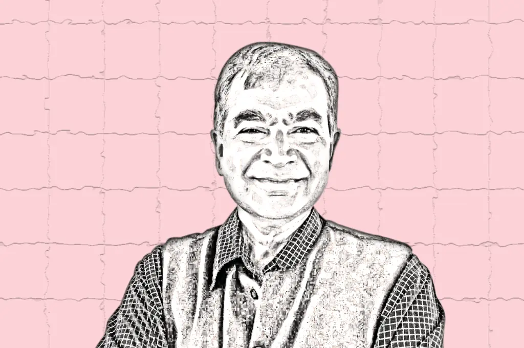 an illustration of anti-caste and human rights activist Martin Macwan--Dalit rights