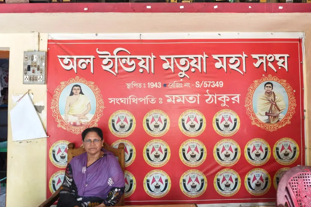 Mamata Bala Thakur, Trinamool Congress Rajya Sabha MP and a prominent Matua leader, at her residence in Thakurnagar Thakurbari